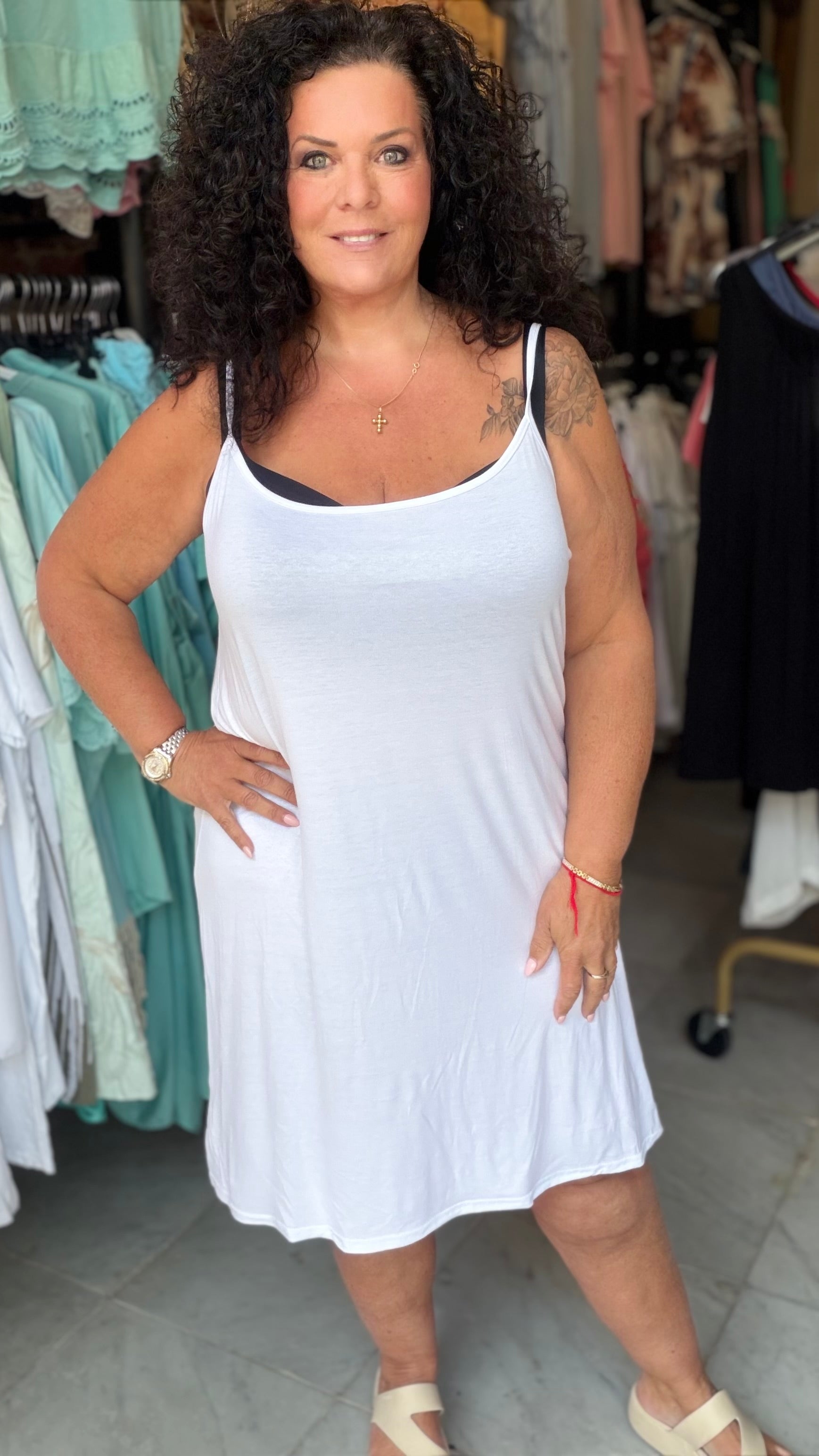 Jurkje dunne bandjes t/m maat 54